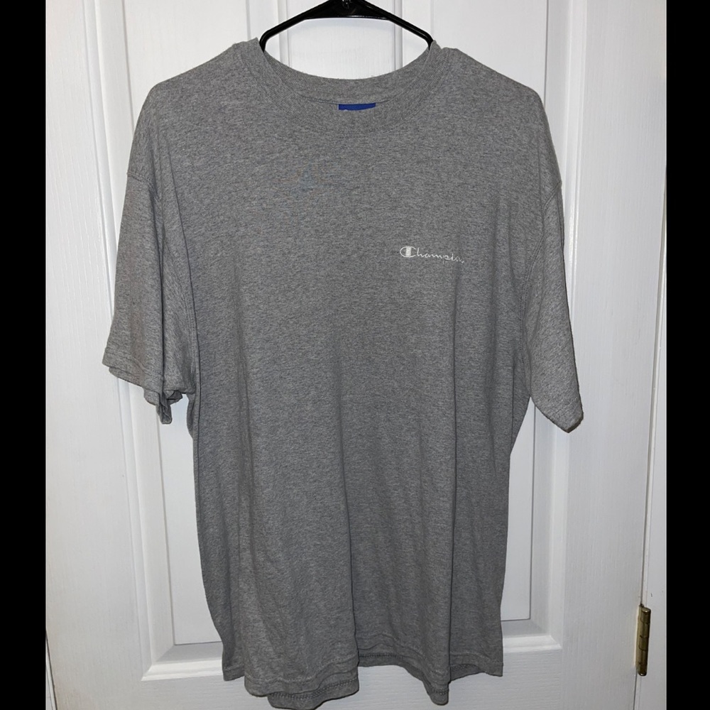 Mens Champion T Shirt Gray